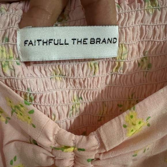 Faithfull the Brand Pink Yellow and green Floral dress - Picture 2 of 14